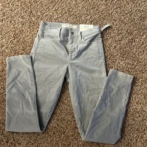 GAP NWT grey stretch true skinny super high rise size 27